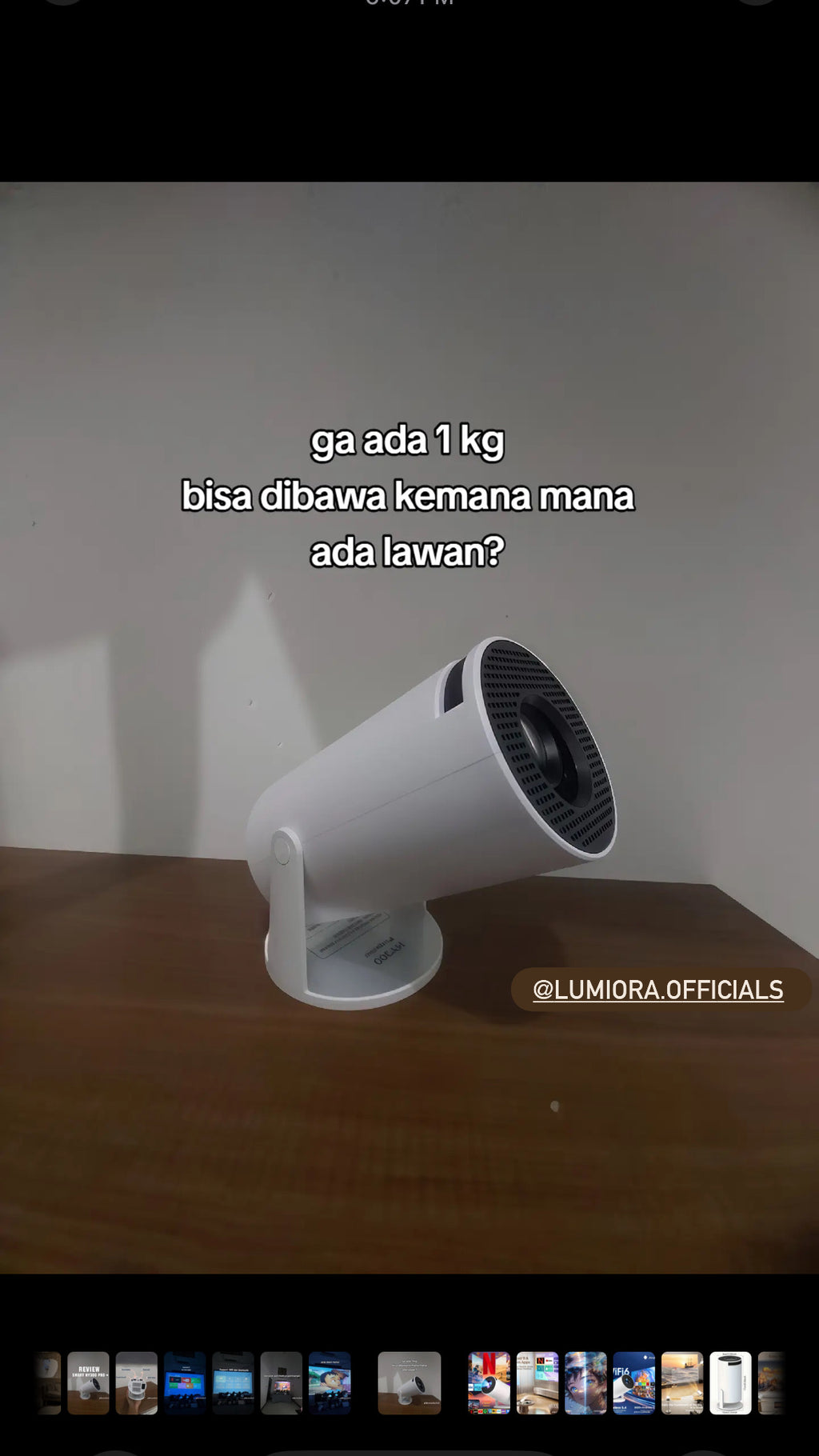 LUMIORA"Smart Mini Projector - Cinema at Home in Minutes